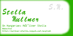 stella mullner business card
